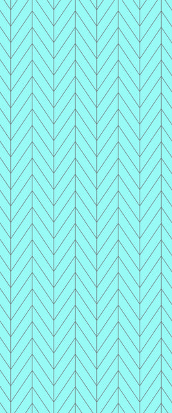 Blue Chevron Acrylic Shower Wall Panel 2440mm x 1220mm (3mm Thick) - CladdTech