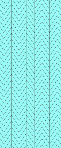 Blue Chevron Acrylic Shower Wall Panel 2440mm x 1220mm (3mm Thick) - CladdTech