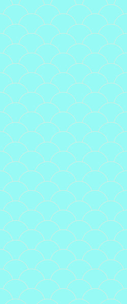 Blue Fishscales Acrylic Shower Wall Panel 2440mm x 1220mm (3mm Thick) - CladdTech