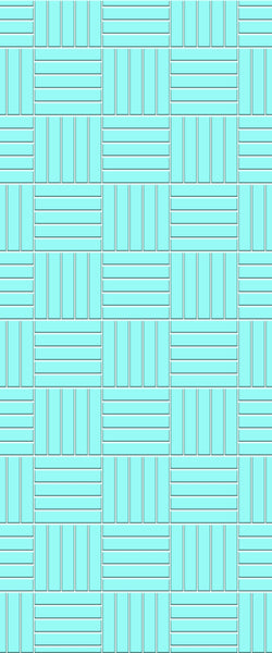 Blue Mosaic Acrylic Shower Wall Panel 2440mm x 1220mm (3mm Thick) - CladdTech