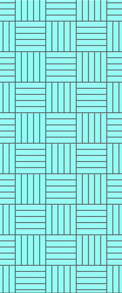 Blue Mosaic Acrylic Shower Wall Panel 2440mm x 1220mm (3mm Thick) - CladdTech