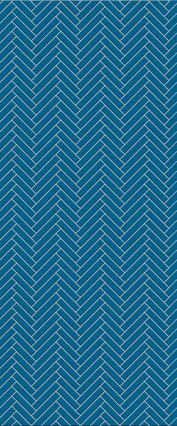 Blue Single Herringbone Tile Acrylic Shower Wall Panel 2440mm x 1220mm (3mm Thick) - CladdTech