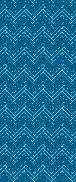 Blue Single Herringbone Tile Acrylic Shower Wall Panel 2440mm x 1220mm (3mm Thick) - CladdTech