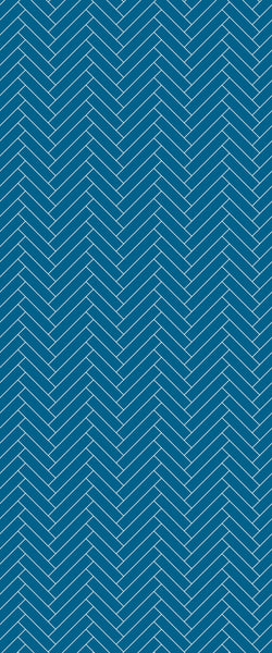 Blue Single Herringbone Tile Acrylic Shower Wall Panel 2440mm x 1220mm (3mm Thick) - CladdTech