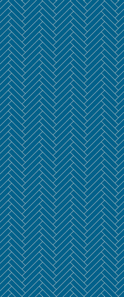 Blue Single Herringbone Tile Acrylic Shower Wall Panel 2440mm x 1220mm (3mm Thick) - CladdTech