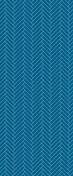 Blue Single Herringbone Tile Acrylic Shower Wall Panel 2440mm x 1220mm (3mm Thick) - CladdTech