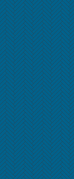 Blue Single Herringbone Tile Acrylic Shower Wall Panel 2440mm x 1220mm (3mm Thick) - CladdTech