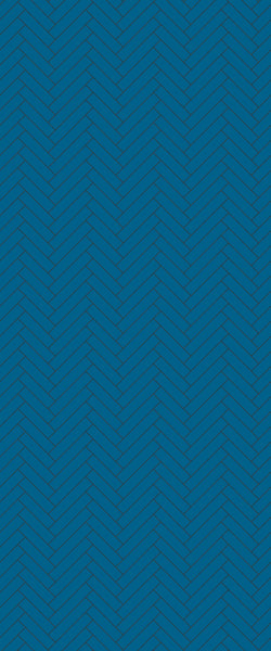 Blue Single Herringbone Tile Acrylic Shower Wall Panel 2440mm x 1220mm (3mm Thick) - CladdTech