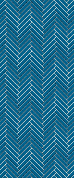 Blue Double Herringbone Tile Acrylic Shower Wall Panel 2440mm x 1220mm (3mm Thick) - CladdTech