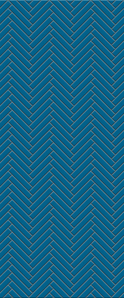 Blue Double Herringbone Tile Acrylic Shower Wall Panel 2440mm x 1220mm (3mm Thick) - CladdTech