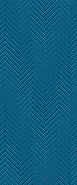 Blue Double Herringbone Tile Acrylic Shower Wall Panel 2440mm x 1220mm (3mm Thick) - CladdTech