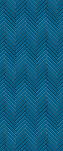 Blue Double Herringbone Tile Acrylic Shower Wall Panel 2440mm x 1220mm (3mm Thick) - CladdTech