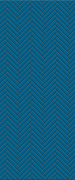 Blue Double Herringbone Tile Acrylic Shower Wall Panel 2440mm x 1220mm (3mm Thick) - CladdTech