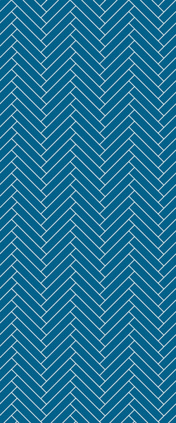 Blue Double Herringbone Tile Acrylic Shower Wall Panel 2440mm x 1220mm (3mm Thick) - CladdTech