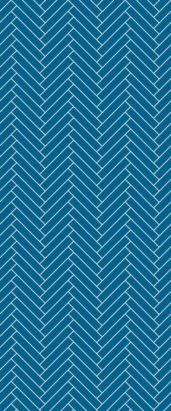 Blue Double Herringbone Tile Acrylic Shower Wall Panel 2440mm x 1220mm (3mm Thick) - CladdTech