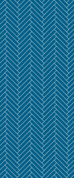 Blue Double Herringbone Tile Acrylic Shower Wall Panel 2440mm x 1220mm (3mm Thick) - CladdTech