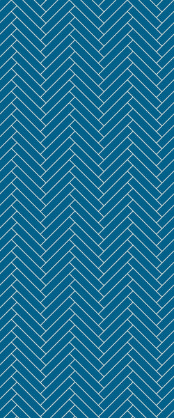 Blue Double Herringbone Tile Acrylic Shower Wall Panel 2440mm x 1220mm (3mm Thick) - CladdTech