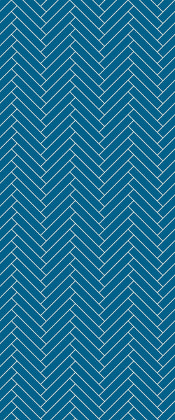 Blue Double Herringbone Tile Acrylic Shower Wall Panel 2440mm x 1220mm (3mm Thick) - CladdTech