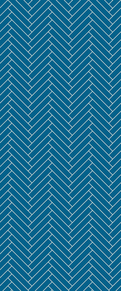 Blue Double Herringbone Tile Acrylic Shower Wall Panel 2440mm x 1220mm (3mm Thick) - CladdTech