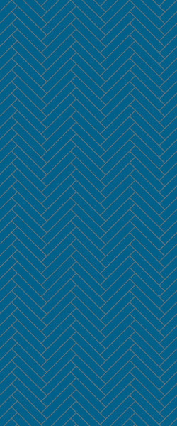 Blue Double Herringbone Tile Acrylic Shower Wall Panel 2440mm x 1220mm (3mm Thick) - CladdTech