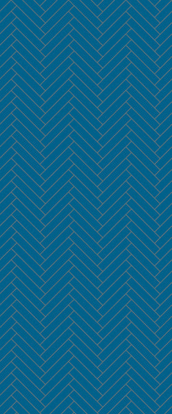 Blue Double Herringbone Tile Acrylic Shower Wall Panel 2440mm x 1220mm (3mm Thick) - CladdTech