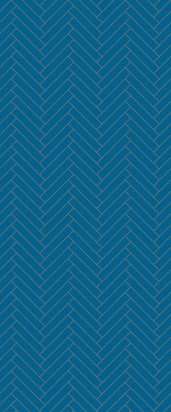 Blue Double Herringbone Tile Acrylic Shower Wall Panel 2440mm x 1220mm (3mm Thick) - CladdTech