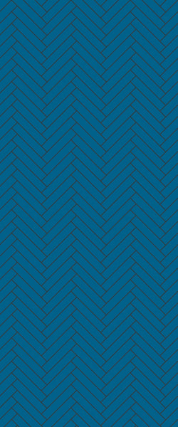 Blue Double Herringbone Tile Acrylic Shower Wall Panel 2440mm x 1220mm (3mm Thick) - CladdTech