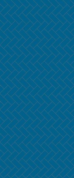 Blue Diagonal Herringbone Tile Acrylic Shower Wall Panel 2440mm x 1220mm (3mm Thick) - CladdTech