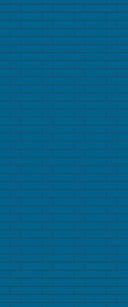 Blue Brickslips Acrylic Shower Wall Panel 2440mm x 1220mm (3mm Thick) - CladdTech