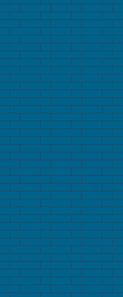 Blue Brickslips Acrylic Shower Wall Panel 2440mm x 1220mm (3mm Thick) - CladdTech