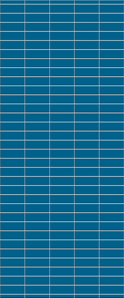 Blue Horizontal Block Acrylic Shower Wall Panel 2440mm x 1220mm (3mm Thick)