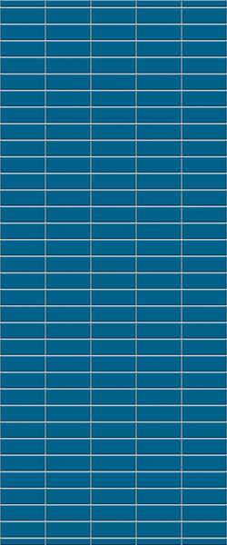 Blue Horizontal Block Acrylic Shower Wall Panel 2440mm x 1220mm (3mm Thick)