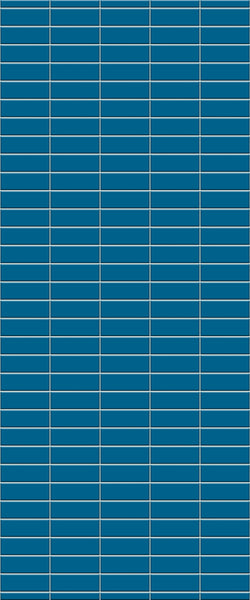 Blue Horizontal Block Acrylic Shower Wall Panel 2440mm x 1220mm (3mm Thick)