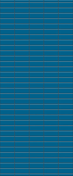 Blue Horizontal Block Acrylic Shower Wall Panel 2440mm x 1220mm (3mm Thick)