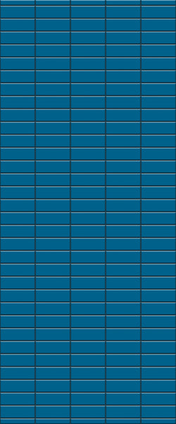 Blue Horizontal Block Acrylic Shower Wall Panel 2440mm x 1220mm (3mm Thick)