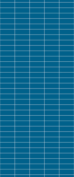 Blue Horizontal Block Acrylic Shower Wall Panel 2440mm x 1220mm (3mm Thick)