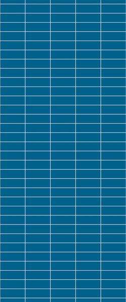 Blue Horizontal Block Acrylic Shower Wall Panel 2440mm x 1220mm (3mm Thick)