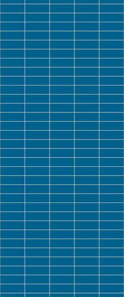 Blue Horizontal Block Acrylic Shower Wall Panel 2440mm x 1220mm (3mm Thick)