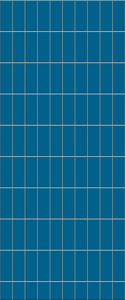 Blue Vertical Block Acrylic Shower Wall Panel 2440mm x 1220mm (3mm Thick) - CladdTech