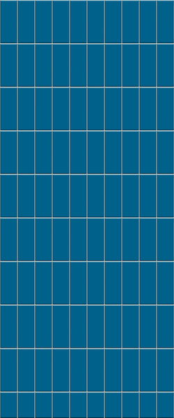 Blue Vertical Block Acrylic Shower Wall Panel 2440mm x 1220mm (3mm Thick) - CladdTech