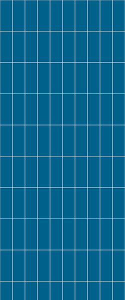 Blue Vertical Block Acrylic Shower Wall Panel 2440mm x 1220mm (3mm Thick) - CladdTech