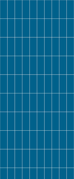 Blue Vertical Block Acrylic Shower Wall Panel 2440mm x 1220mm (3mm Thick) - CladdTech