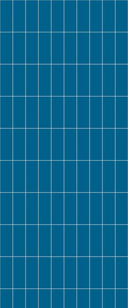 Blue Vertical Block Acrylic Shower Wall Panel 2440mm x 1220mm (3mm Thick) - CladdTech