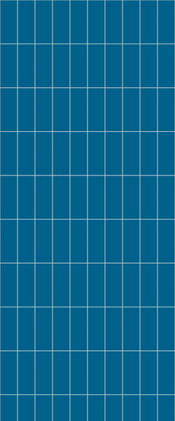 Blue Vertical Block Acrylic Shower Wall Panel 2440mm x 1220mm (3mm Thick) - CladdTech