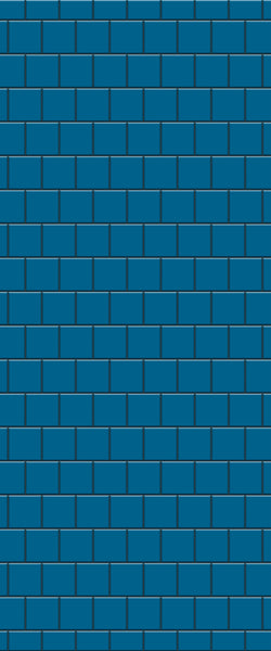Blue Large Squares Acrylic Shower Wall Panel 2440mm x 1220mm (3mm Thick) - CladdTech