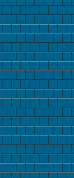 Blue Large Squares Acrylic Shower Wall Panel 2440mm x 1220mm (3mm Thick) - CladdTech