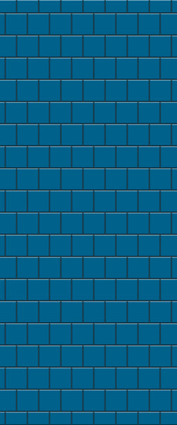 Blue Large Squares Acrylic Shower Wall Panel 2440mm x 1220mm (3mm Thick) - CladdTech