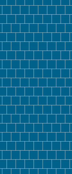 Blue Large Squares Acrylic Shower Wall Panel 2440mm x 1220mm (3mm Thick) - CladdTech