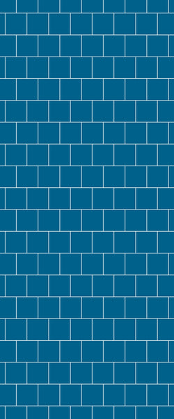 Blue Large Squares Acrylic Shower Wall Panel 2440mm x 1220mm (3mm Thick) - CladdTech