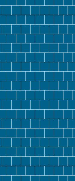 Blue Large Squares Acrylic Shower Wall Panel 2440mm x 1220mm (3mm Thick) - CladdTech